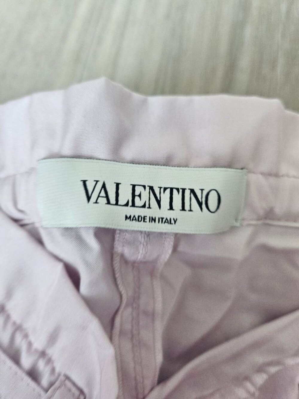 Valentino Silk Blend Belted Shorts – Lilac – Made in Italy – Size 38 - Picture 4 of 11